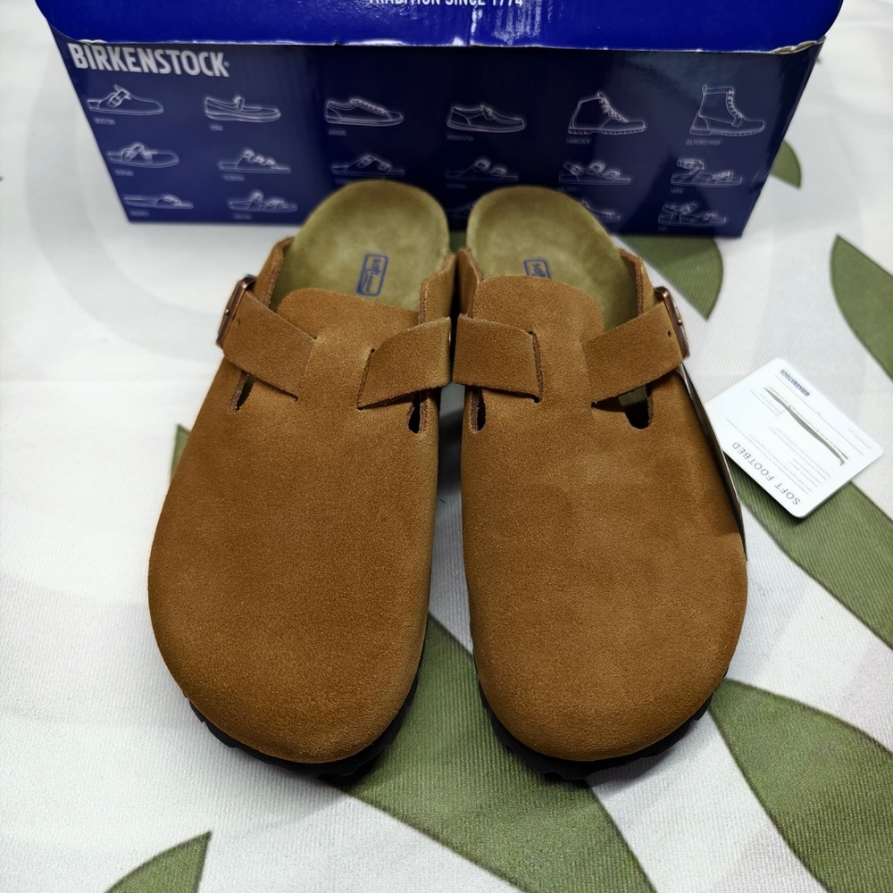 Birkenstock Boston narrow | Cork footbed and suede upper